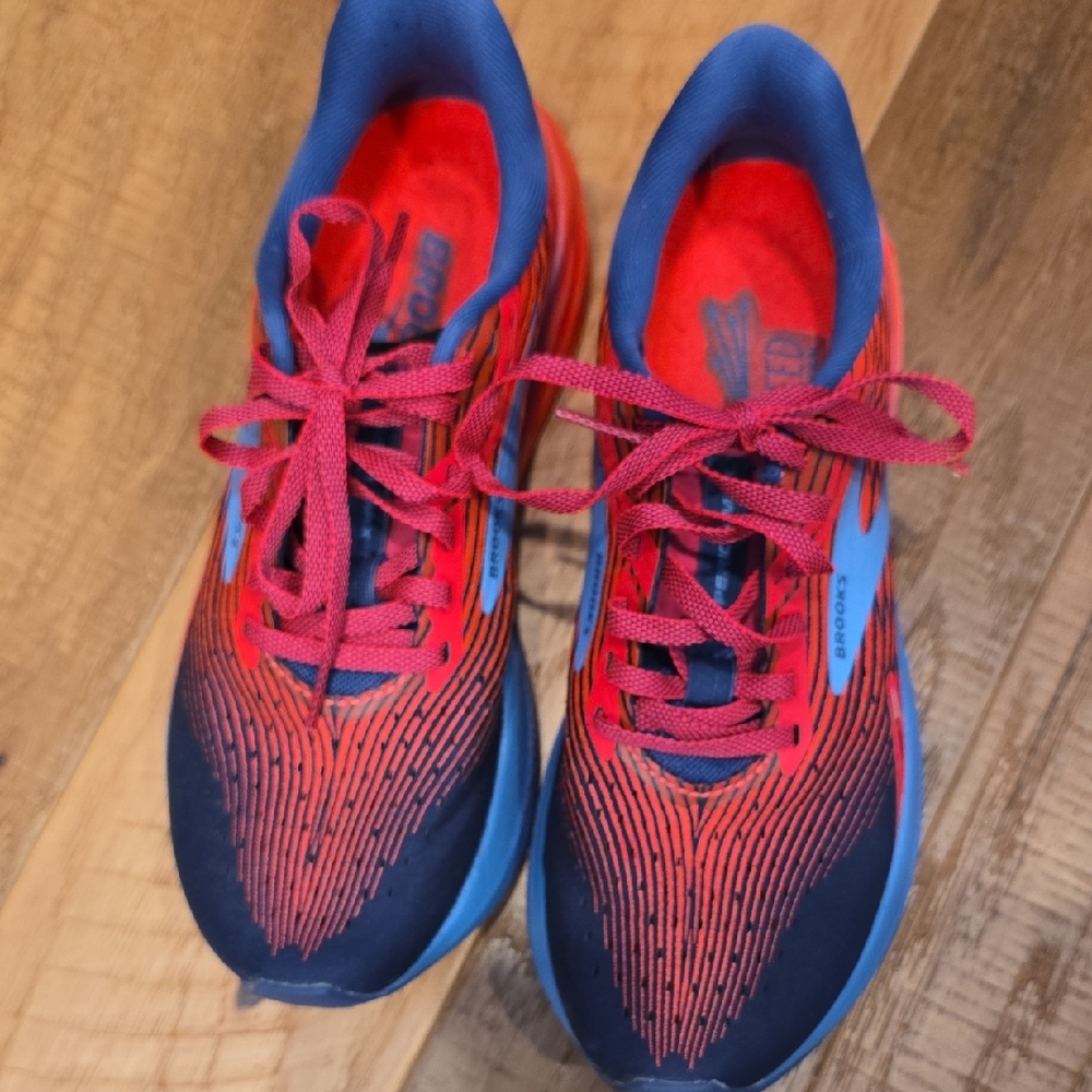 Brooks Red and Blue Athletic Shoes